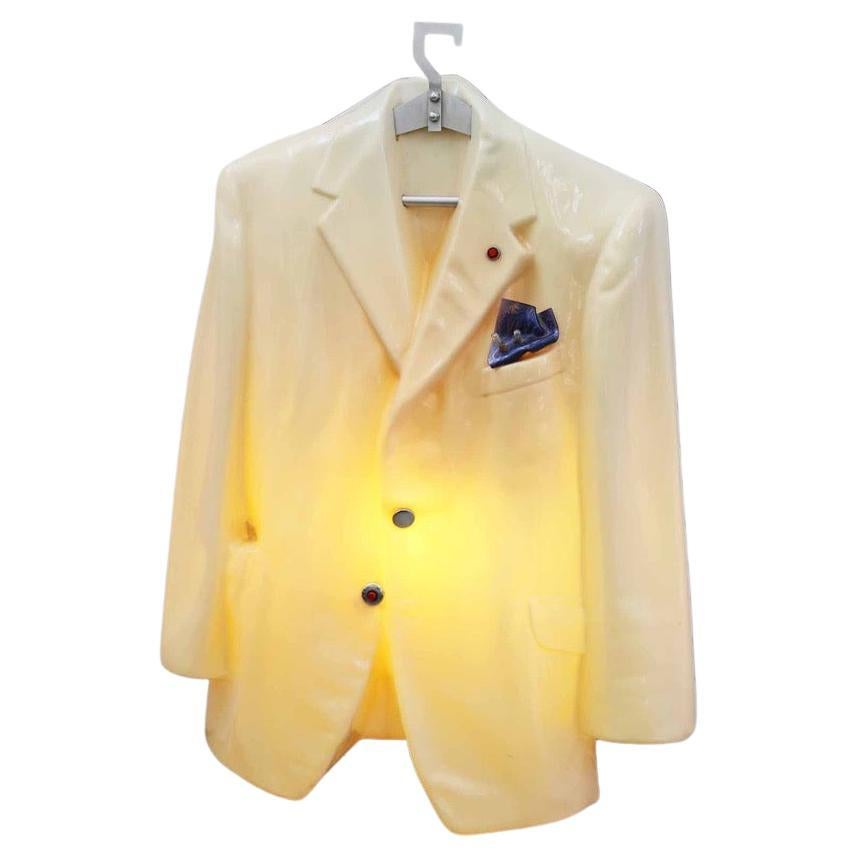 Jacket Shaped Lighting Object by Jacques Vojnovic, Signed, France, 1983 For Sale