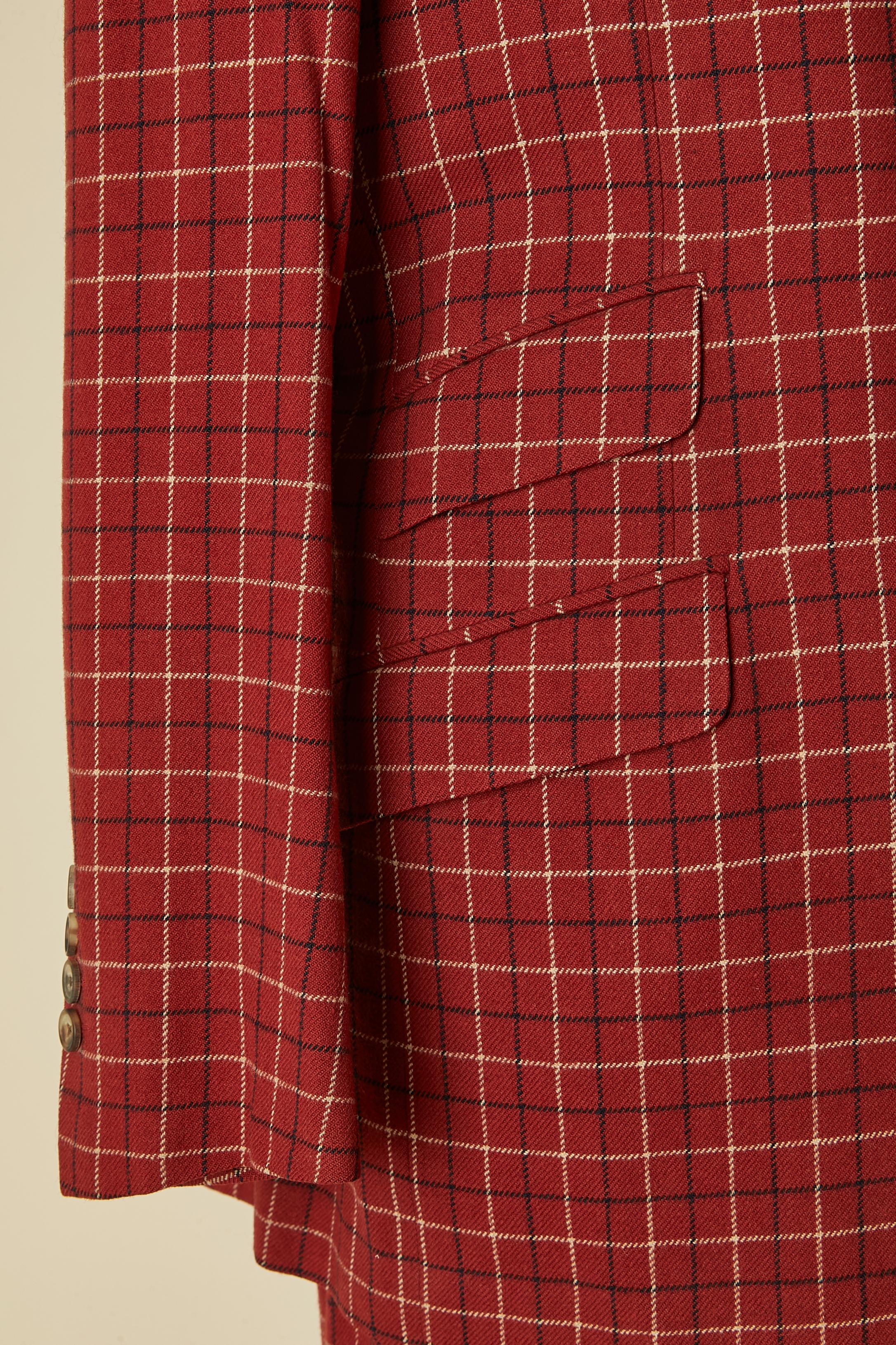 Uomo Giacca, gilet e pantaloni con motivo a quadri Yves Saint Laurent Rive Gauche in vendita