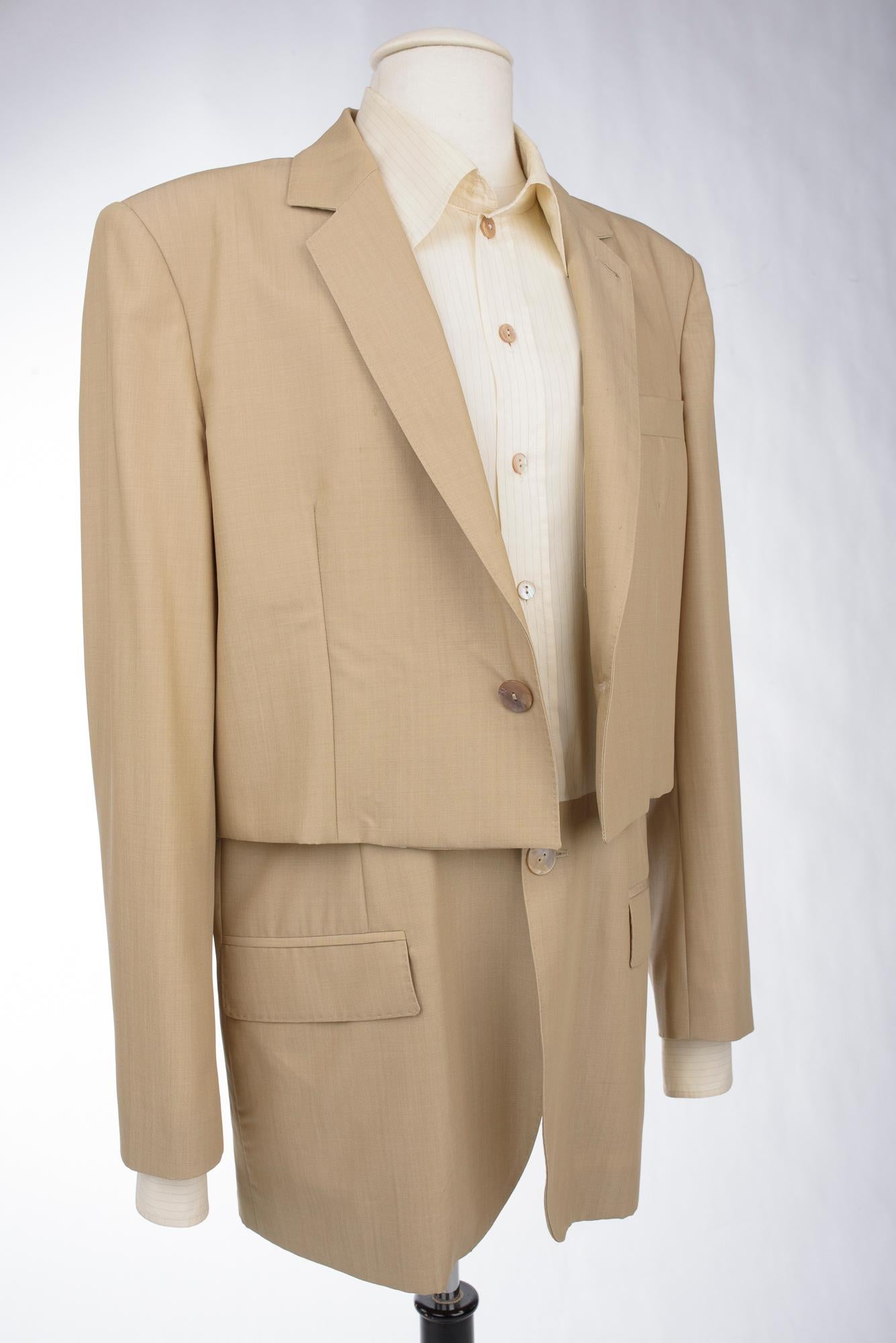 Chaqueta con camisa integrada Jean-Paul Gaultier Homme Circa 1995 en venta 5
