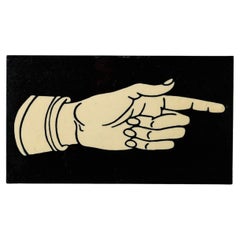 Jackfield Encaustic Tile of Hand Pointing