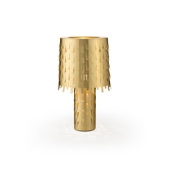 Jackfruit Table Lamp in Satin Brass by Campana Brothers