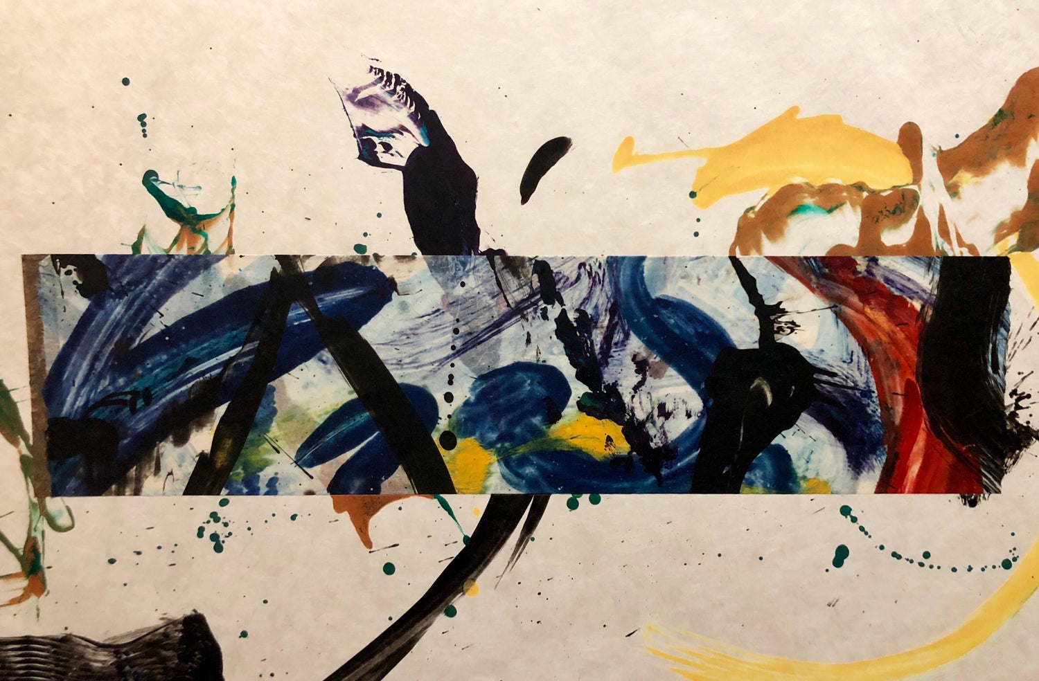 Jackie Battenfield Mixed Media Collage Watercolor Abstract Painting Calliope Woman Artist For Sale At 1stdibs