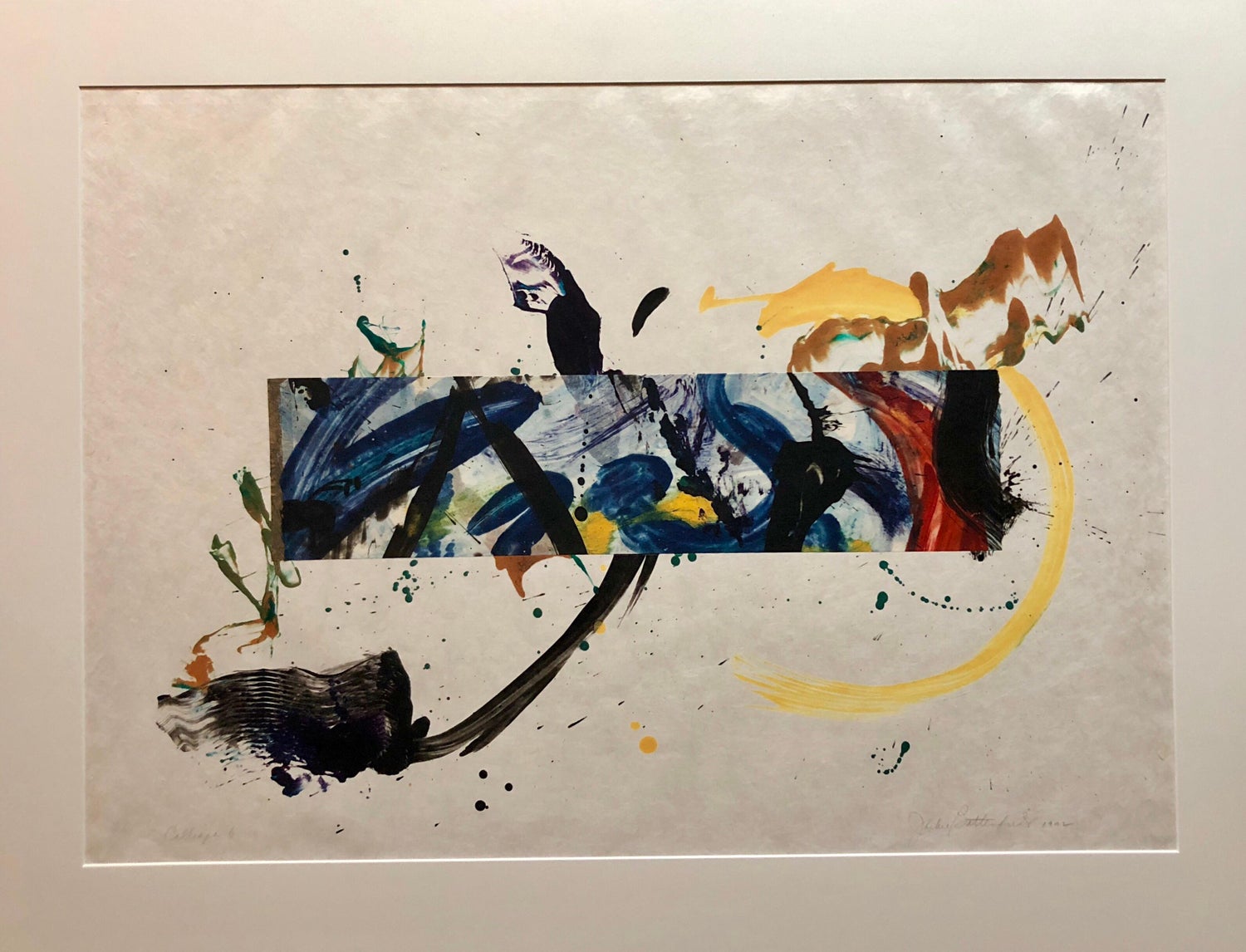 Jackie Battenfield Mixed Media Collage Watercolor Abstract