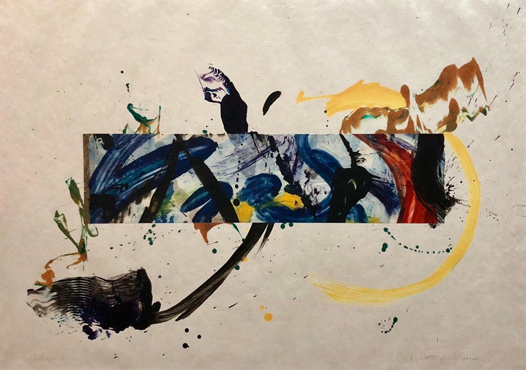 Jackie Battenfield Mixed Media Collage Watercolor Abstract