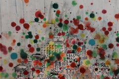 "Glass Dance" Colorful Abstract of a Cityscape