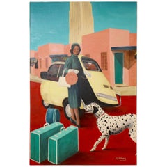 Jackie Kennedy Oil Painting by Jay Fleming