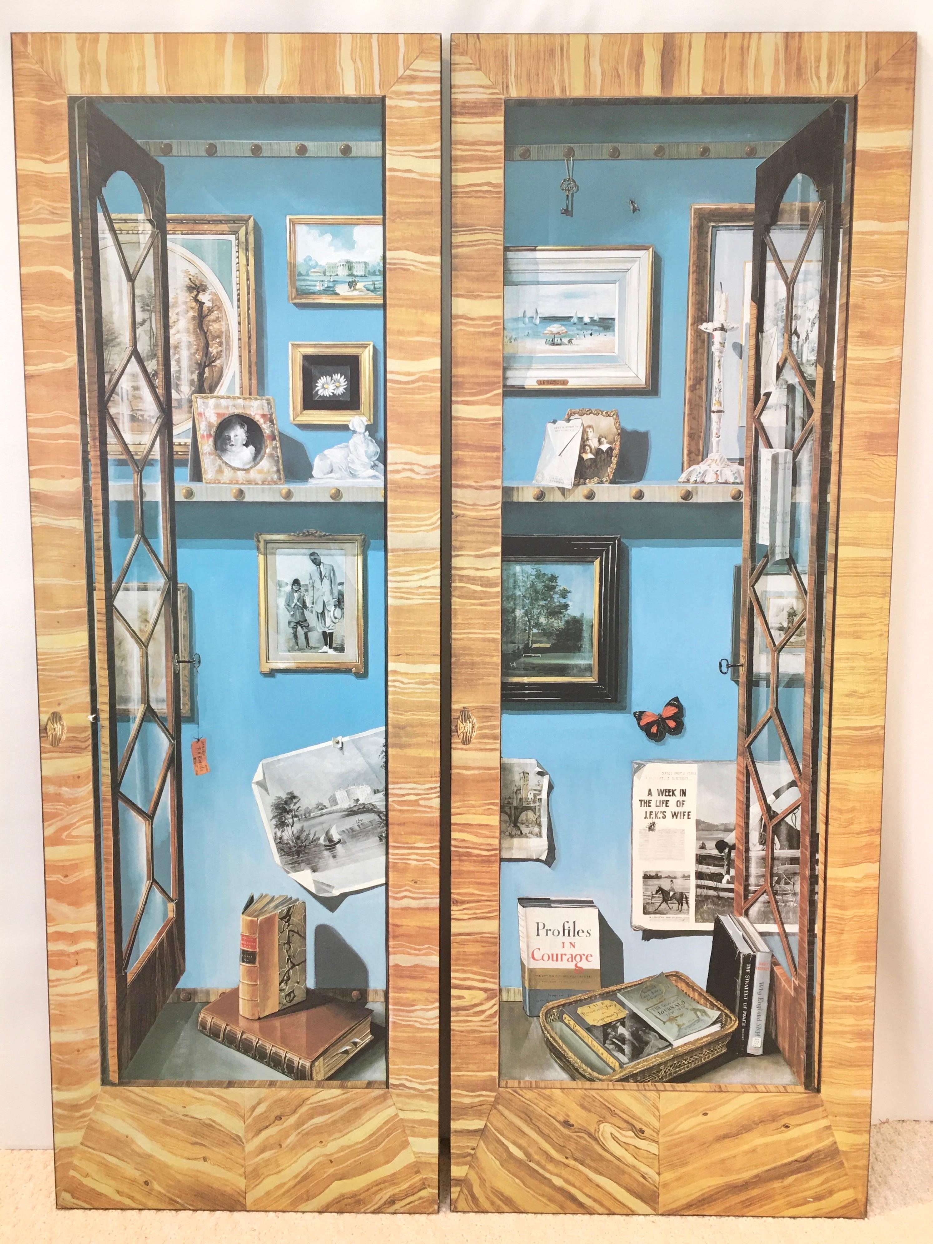 Neoclassical Jackie Kennedy's Trompe l'Oeil White House Dressing Room Doors Reproductions