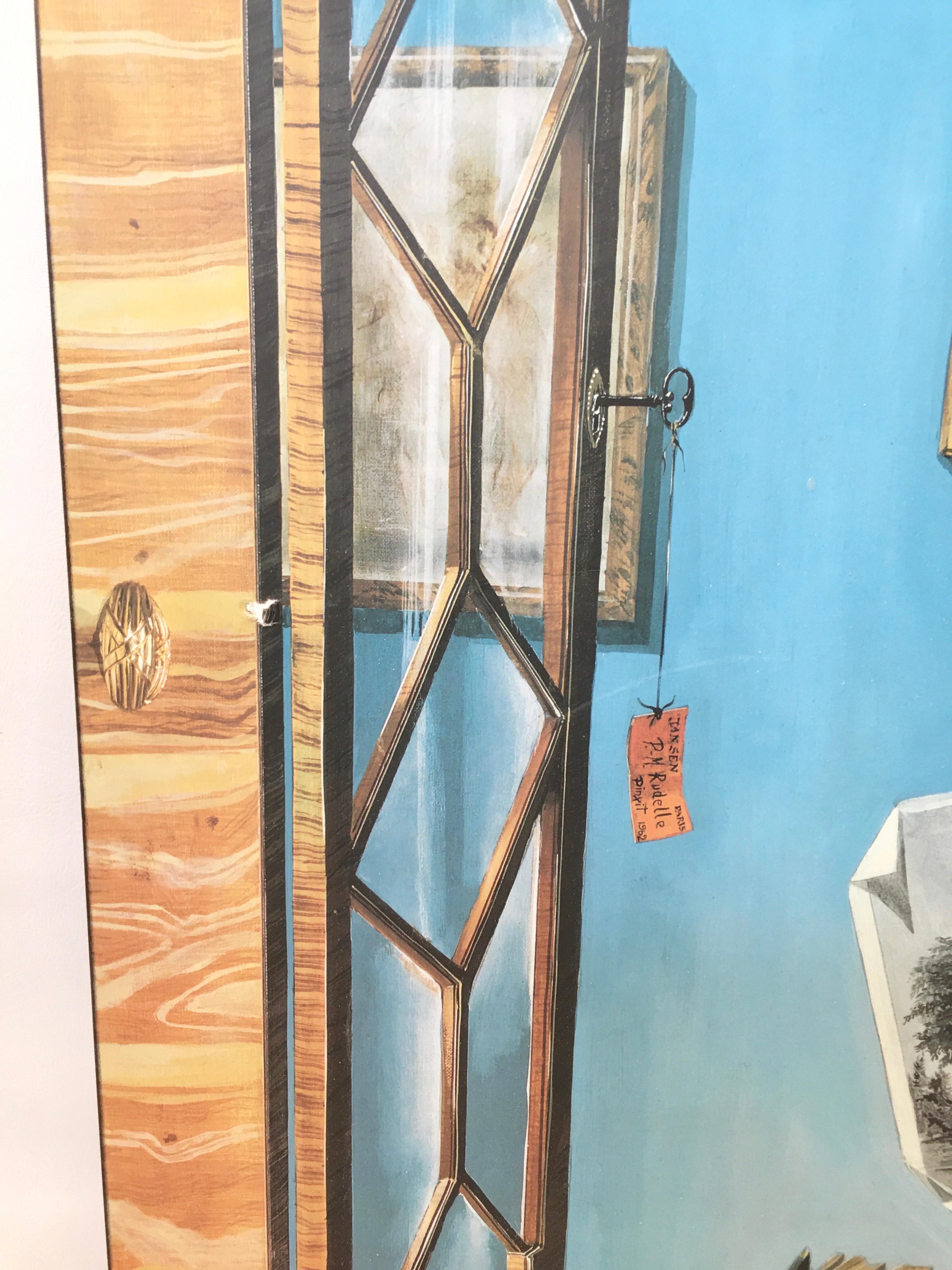 American Jackie Kennedy's Trompe l'Oeil White House Dressing Room Doors Reproductions