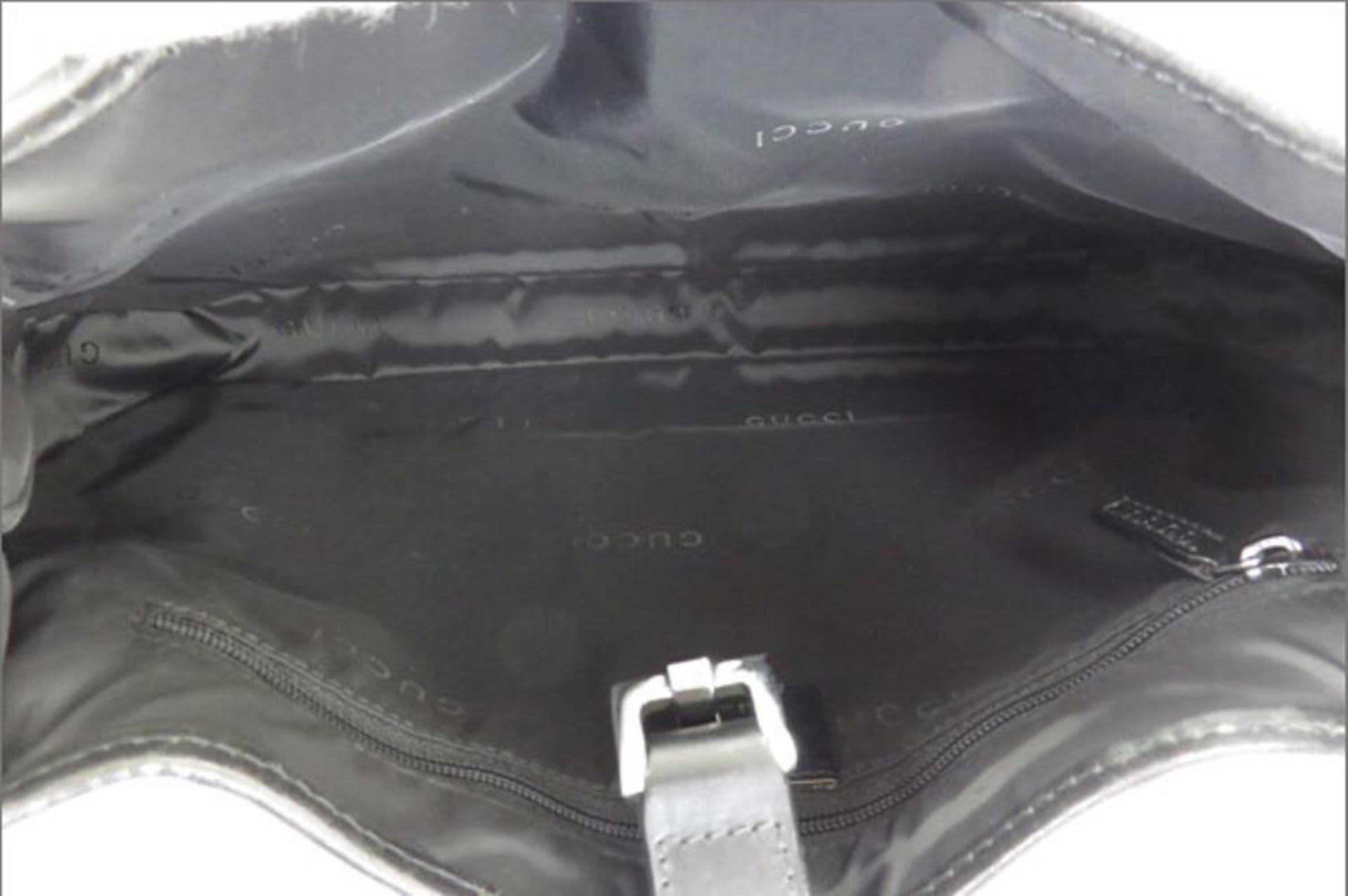 Jackie-o Hobo Velvet Black Leather 164110 Ggtl112 Purple Shoulder Bag For Sale 1
