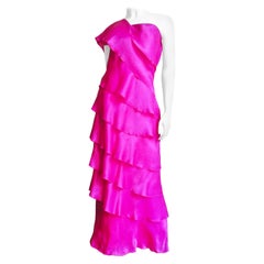 Ein-Schulter-Kleid und Jacke aus Seide von Jackie Rogers
