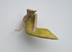 Leafwoman, ceramic sculpture