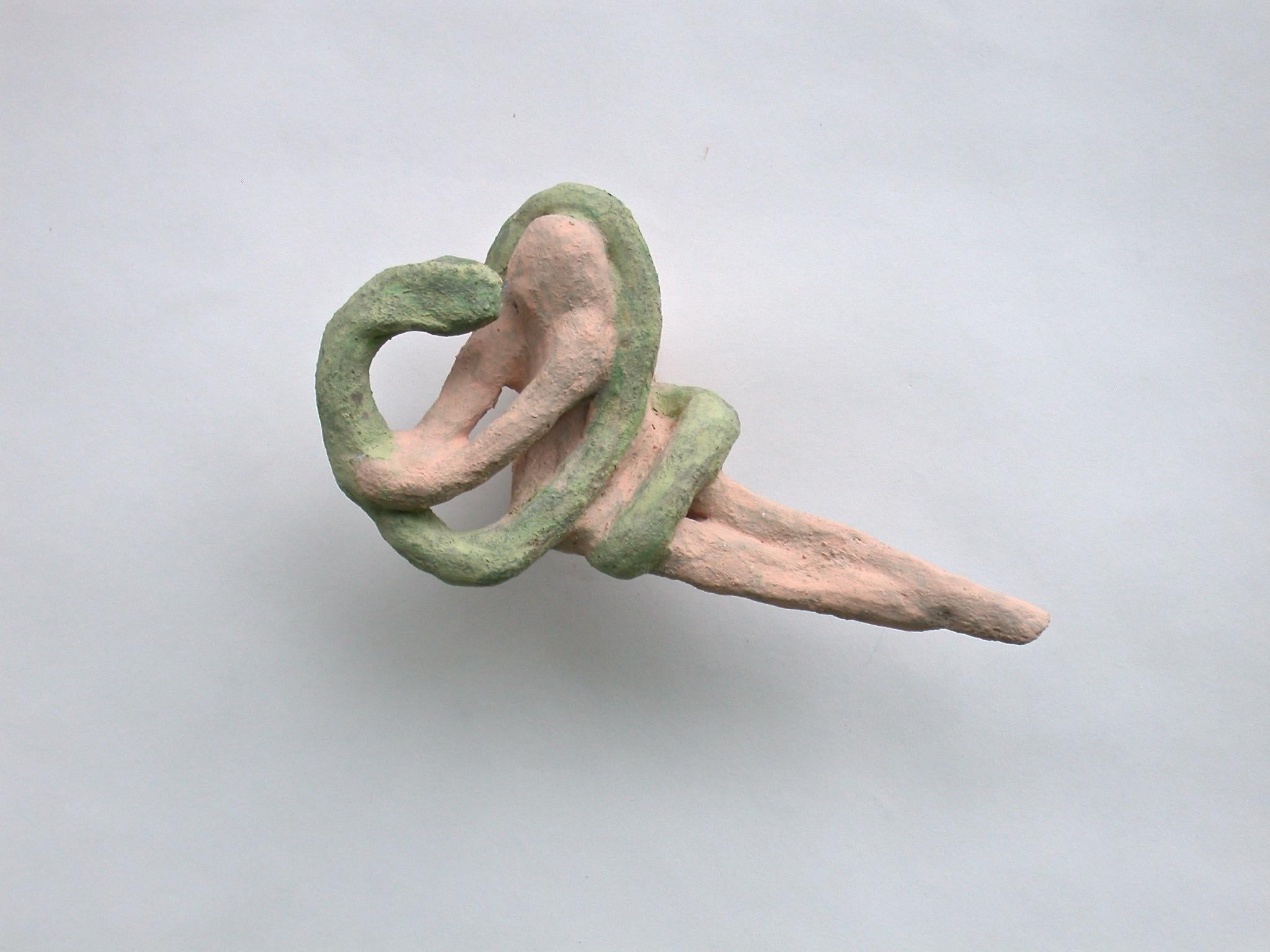 Jackie Shatz Figurative Sculpture - Little Eve, ceramic sculpture