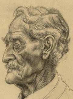 Old Chris (Portrait of a model who came to the Kansas City Art Institute in '41)