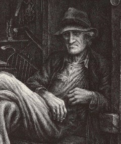 Ozark Farmer (A poor Arkansas blacksmith is shown in his kingdom of poverty)