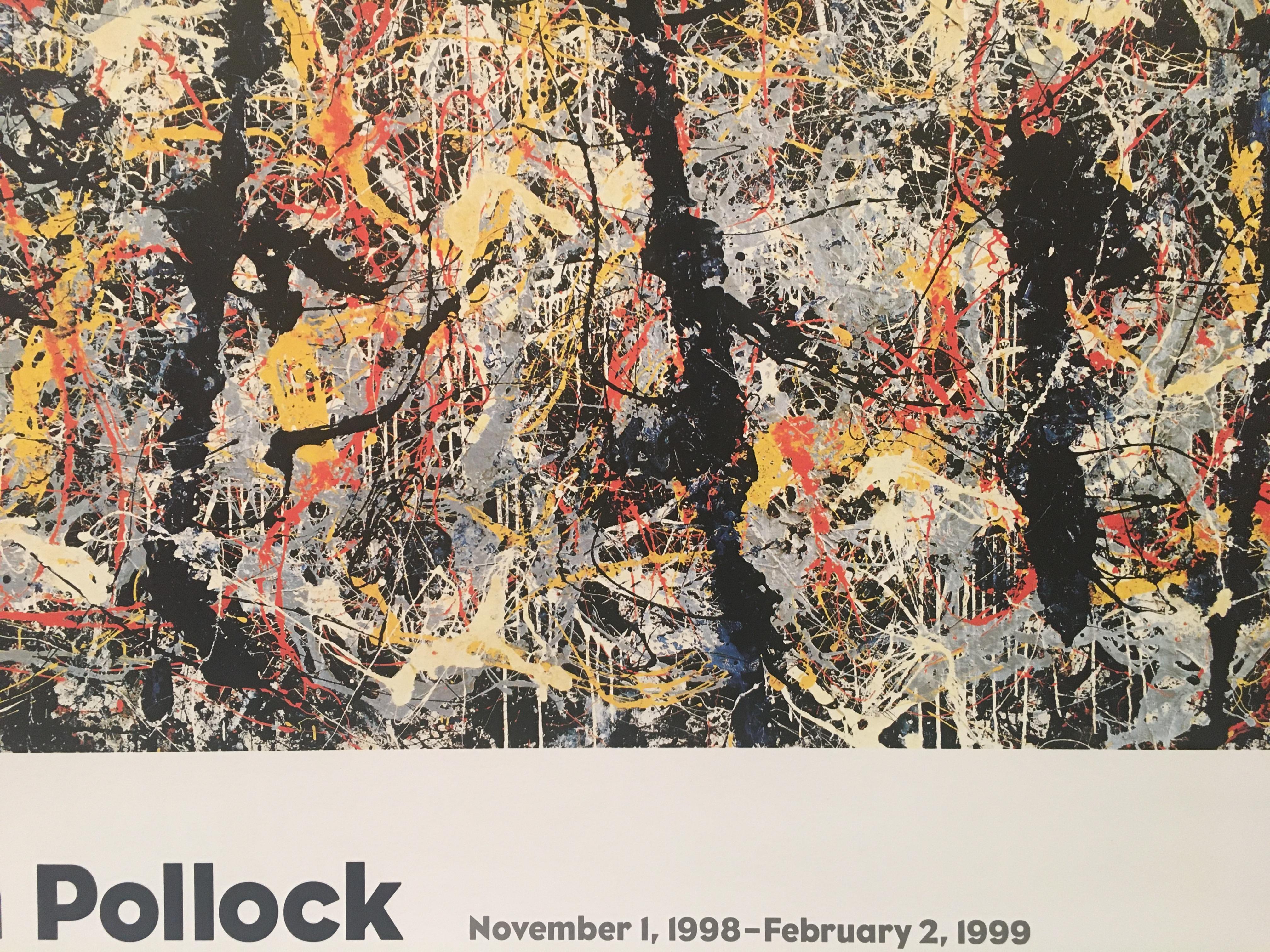 Jackson Pollock Original Vintage Exhibition Poster, MOMA, New York In Excellent Condition In Melbourne, Victoria