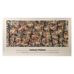 Jackson Pollock Original Vintage Exhibition Poster, MOMA, New York