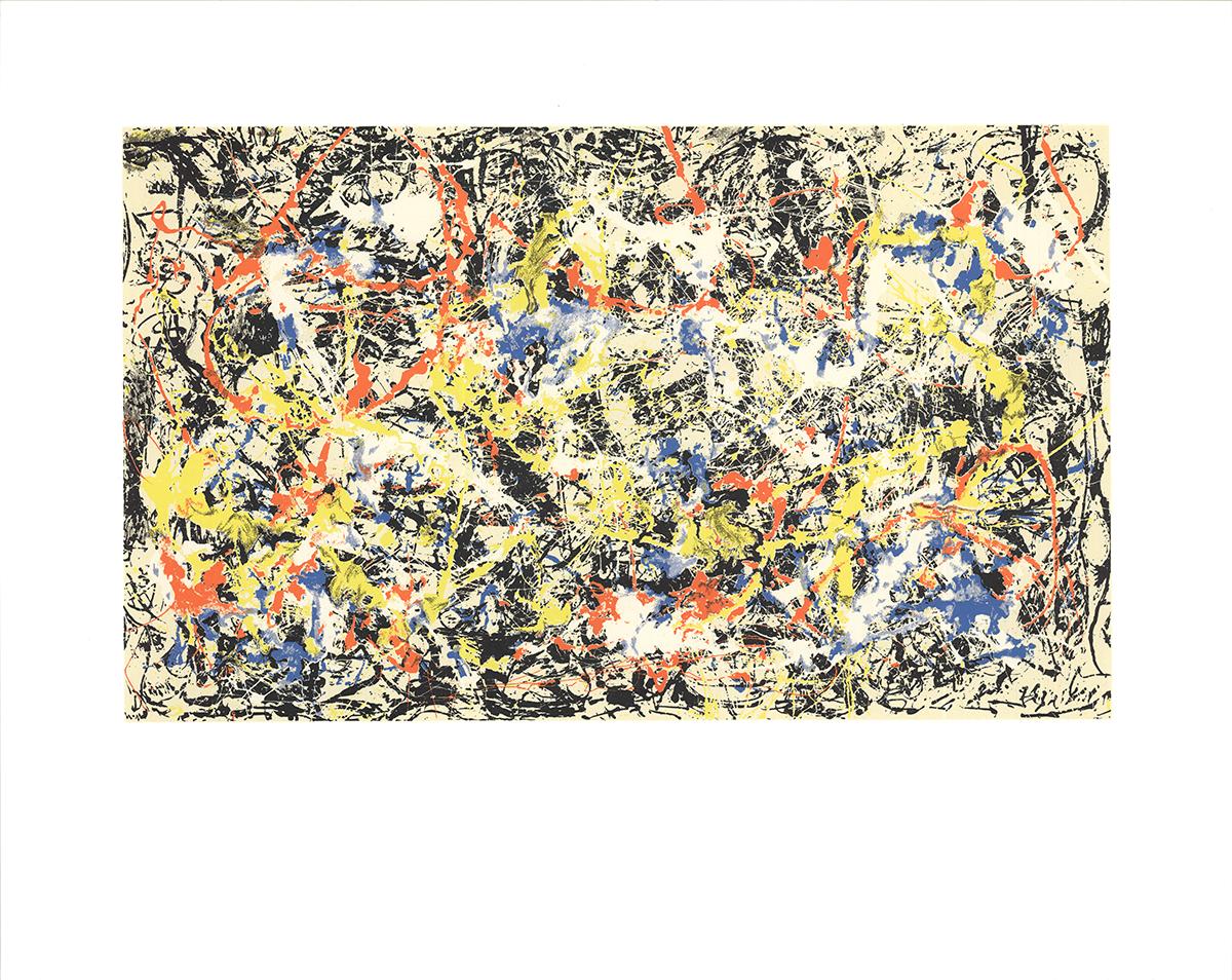 Jackson Pollock Abstract Print - Convergence