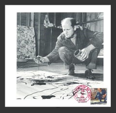 Exclusive invitation with first day cover Jackson Pollock Lee Krasner Foundation