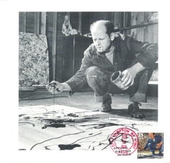 Exclusive invitation with first day cover Jackson Pollock Lee Krasner Foundation