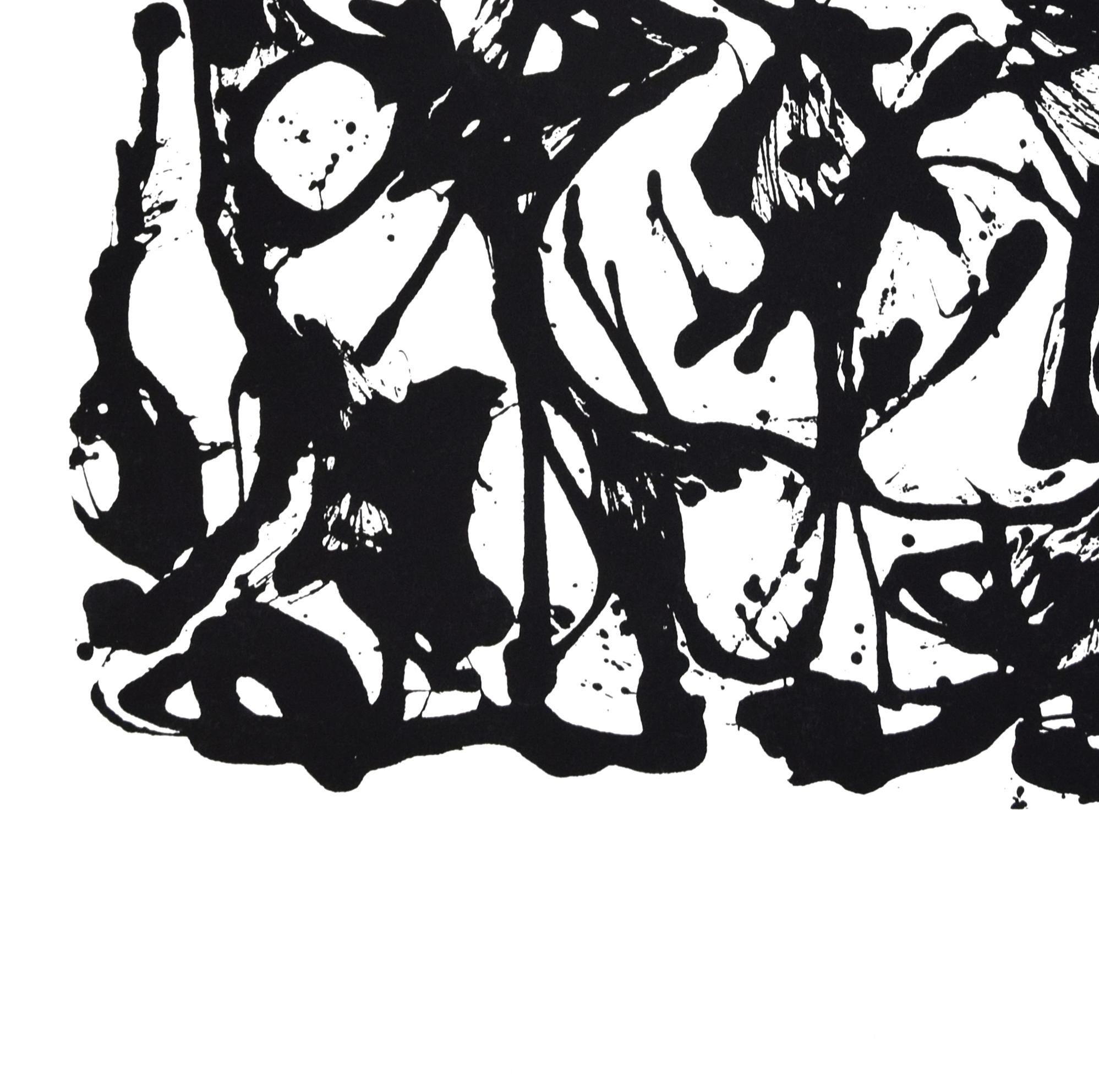 Untitled is an original artwork realized by Jackson Pollock in 1951. It is one image in a rare collection of six screenprints. The first edition was issued in 25 numbered and signed impressions; the second edition was issued in 50 numbered