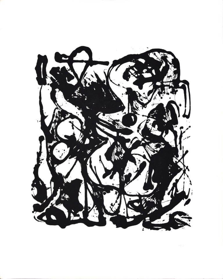 Untitled is an original artwork realized by Jackson Pollock in 1951. It is one image in a rare collection of six screenprints. The first edition was issued in 25 numbered and signed impressions; the second edition was issued in 50 numbered