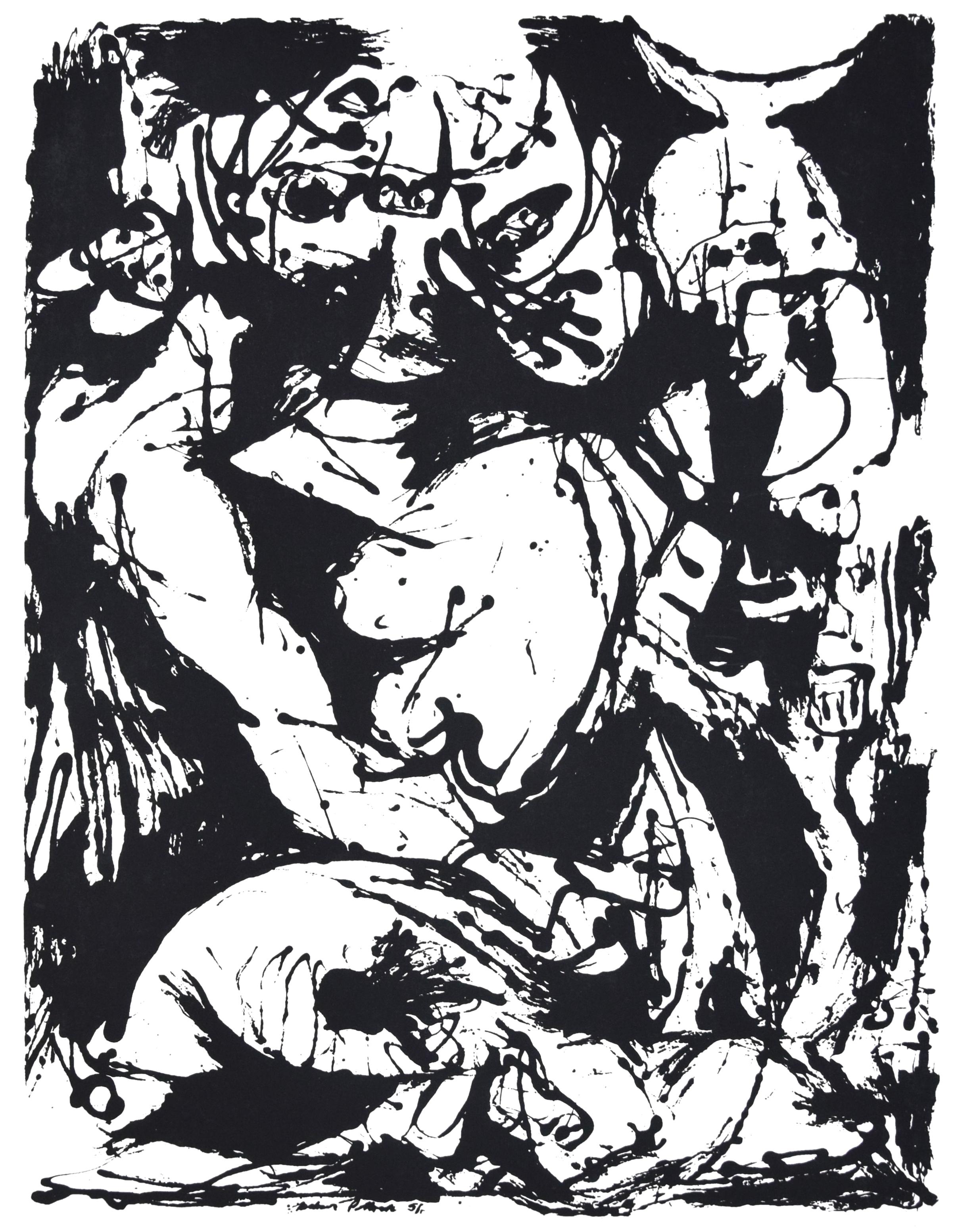 Ohne Titel, CR1095 (nach Gemälde Nummer 22, CR344), 1951, gedruckt 1964 – Print von Jackson Pollock