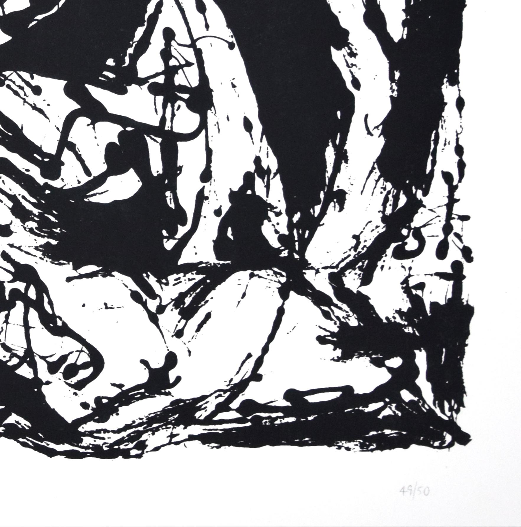 Ohne Titel, CR1095 (nach Gemälde Nummer 22, CR344), 1951, gedruckt 1964 (Abstrakter Expressionismus), Print, von Jackson Pollock