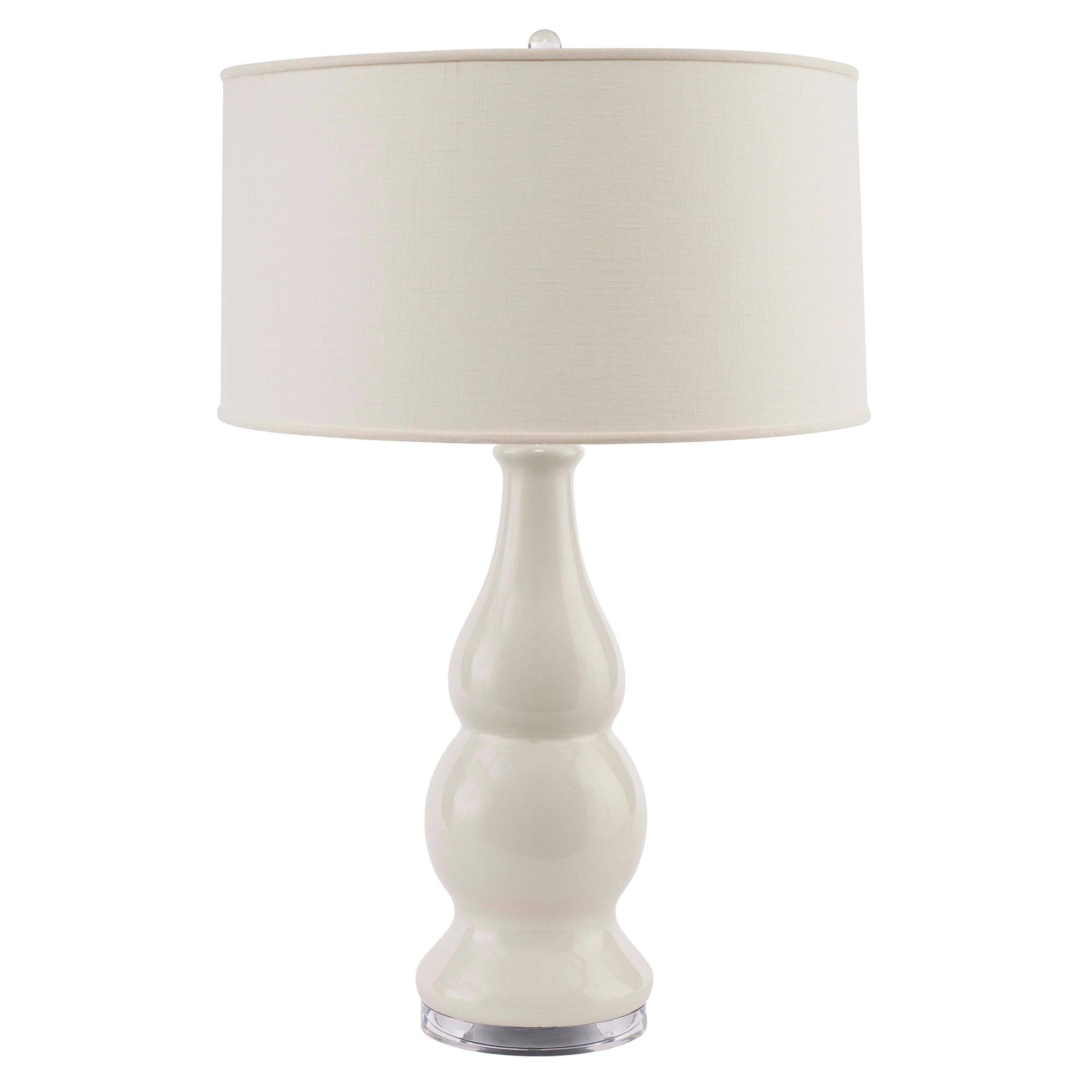 Jackson Table Lamp in Ivory Ceramic by CuratedKravet