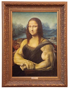 Mona Lifta, American Realist Painter, JACKED Mona Lisa, Steroids