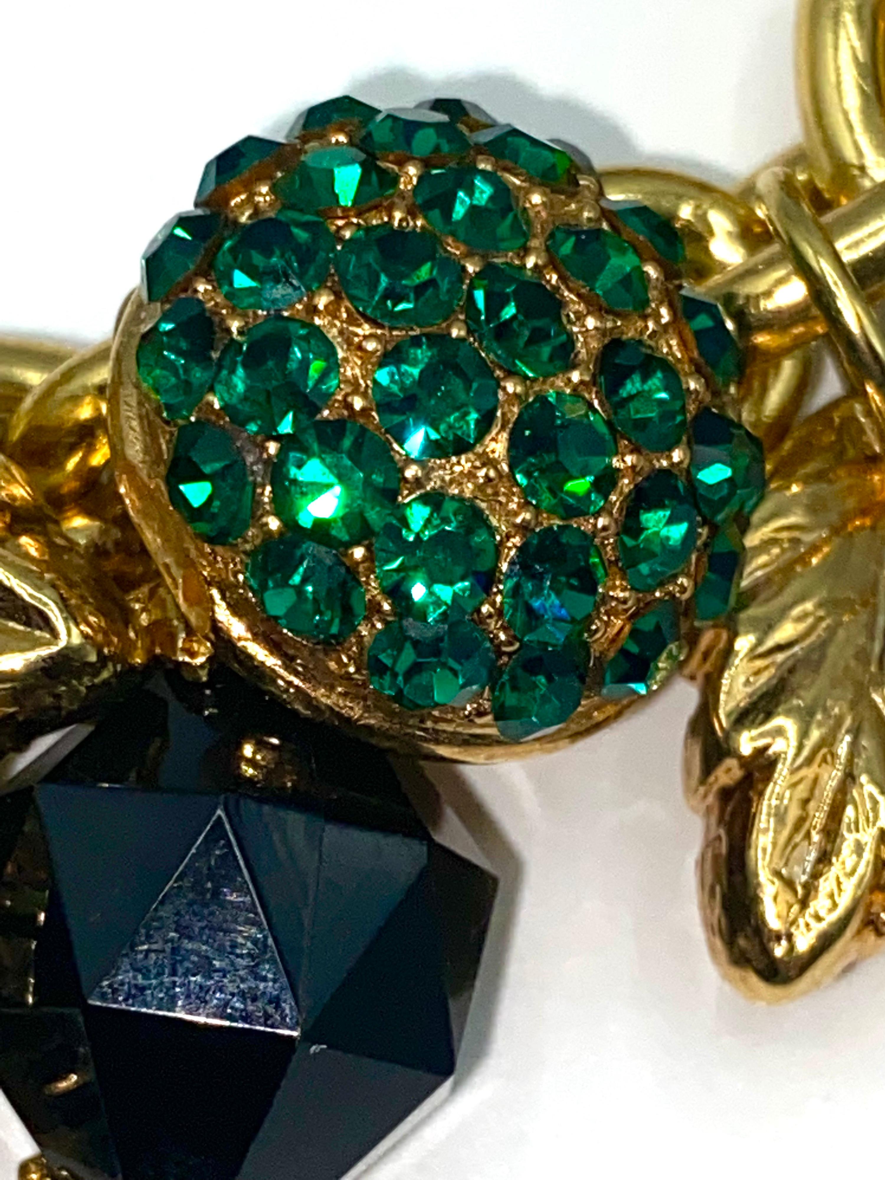 Jacky de G Paris 1980s Gold Leaves & Beads Charm Bracelet. For Sale 5