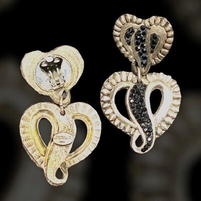 Women's JACKY DE G vintage earrings For Sale