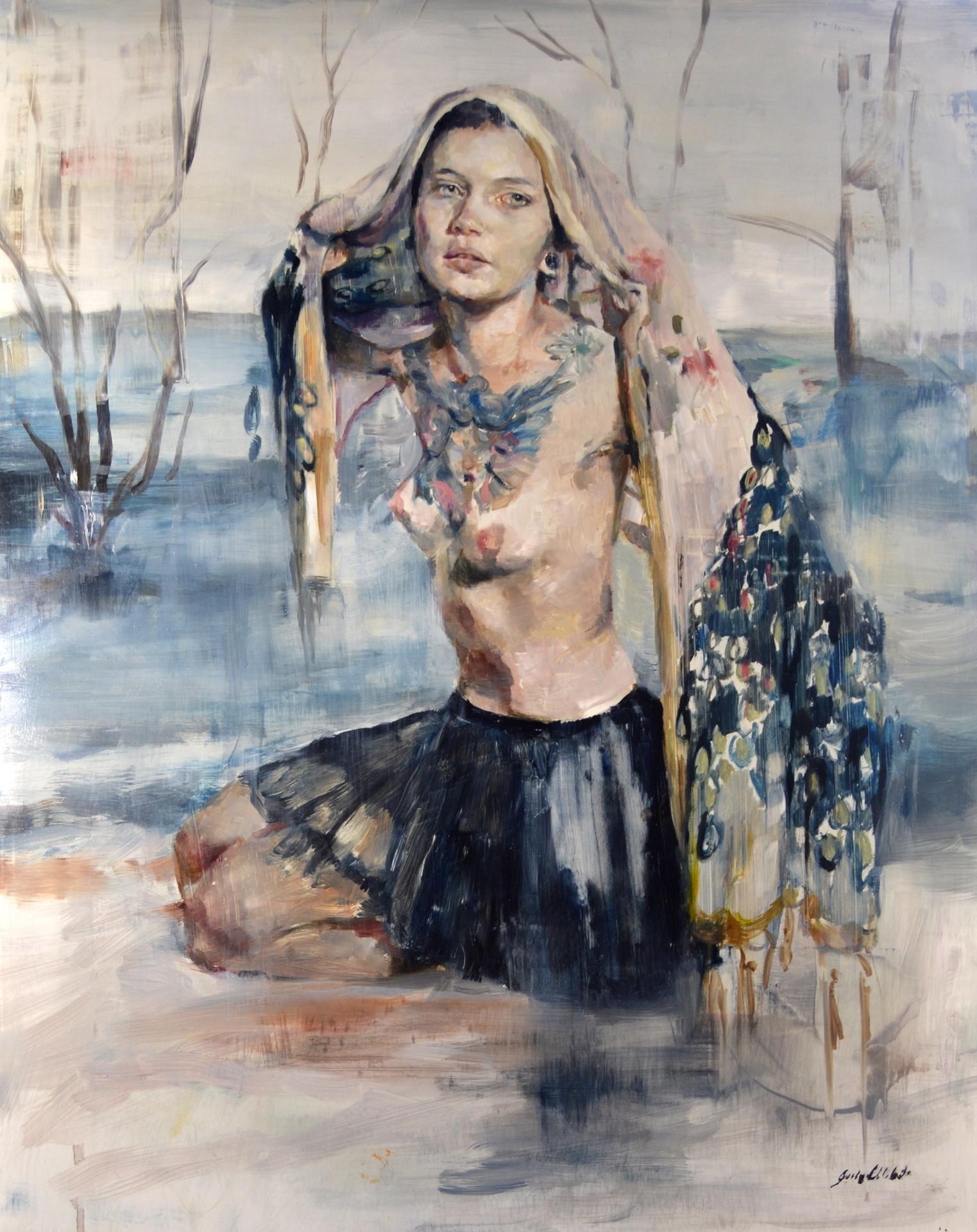 Jaclyn Alderete Nude Painting - Brumes Veil
