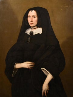 Portrait Woman Backer Paint Oil on canvas old master 17th Century Rembrandt