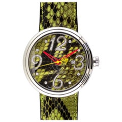 Used Jacob and Co. Valentin Yudashkin Green Python Automatic Watch