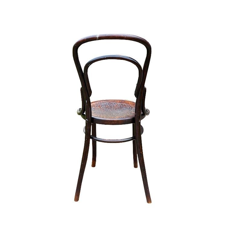 Late 19th Century Jacob and Josef Kohn or Mazowia Bentwood Shell Motif Side Chairs 1890s, a Pair