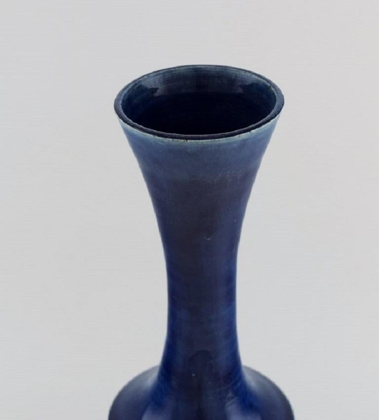 Danish Jacob Bang for Arne Bang, Large Unique Vase in Glazed Stoneware For Sale