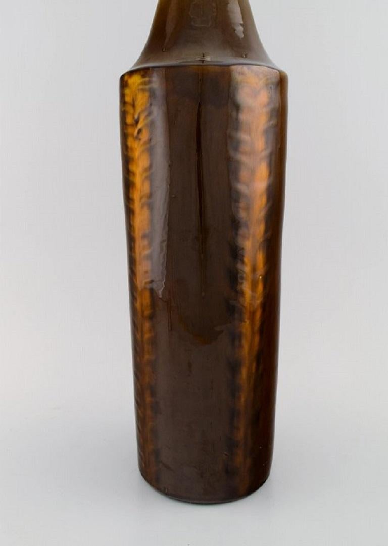 Jacob Bang for Hegnetslund, Large Table Lamp in Glazed Ceramics 1