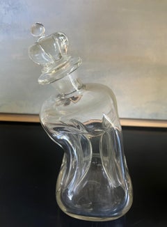 Jacob Bang Designed Holmegaard "The Drunken" Kluk Kluk Decanter