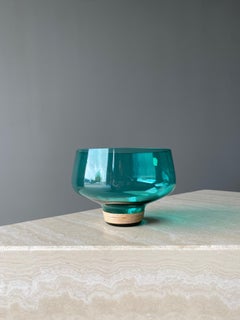 Jacob Bang Footed Glass Bowl for Kastrup, Denmark, 1960s
