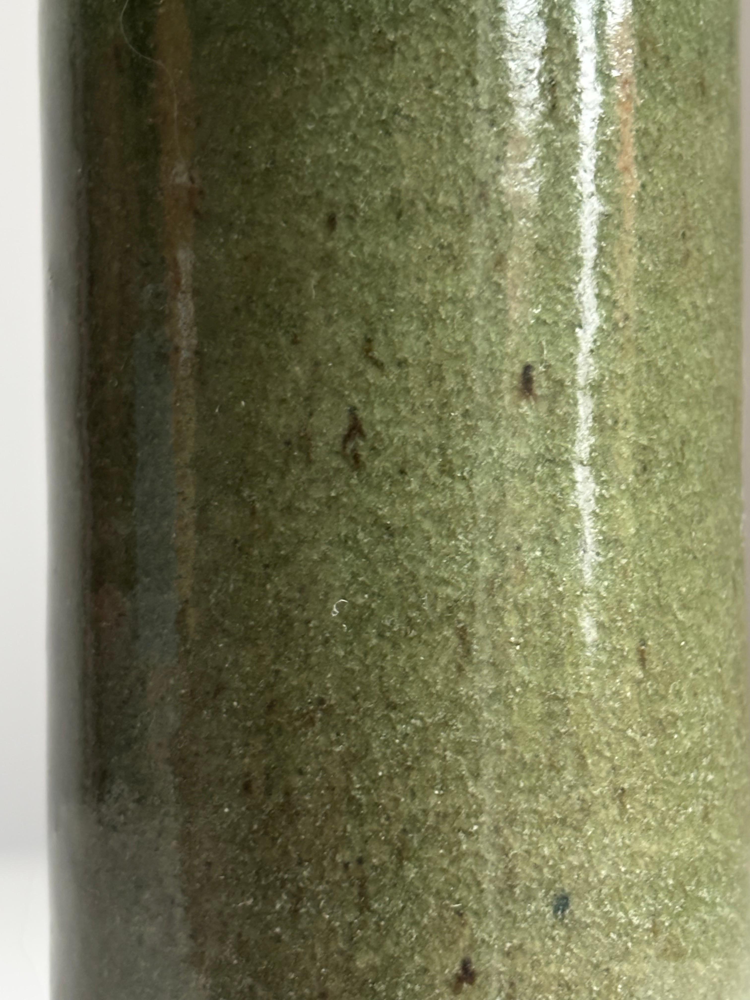 Smaltato Jacob Bang for Arne Bang Slender Modernist Vase, 1960s in vendita