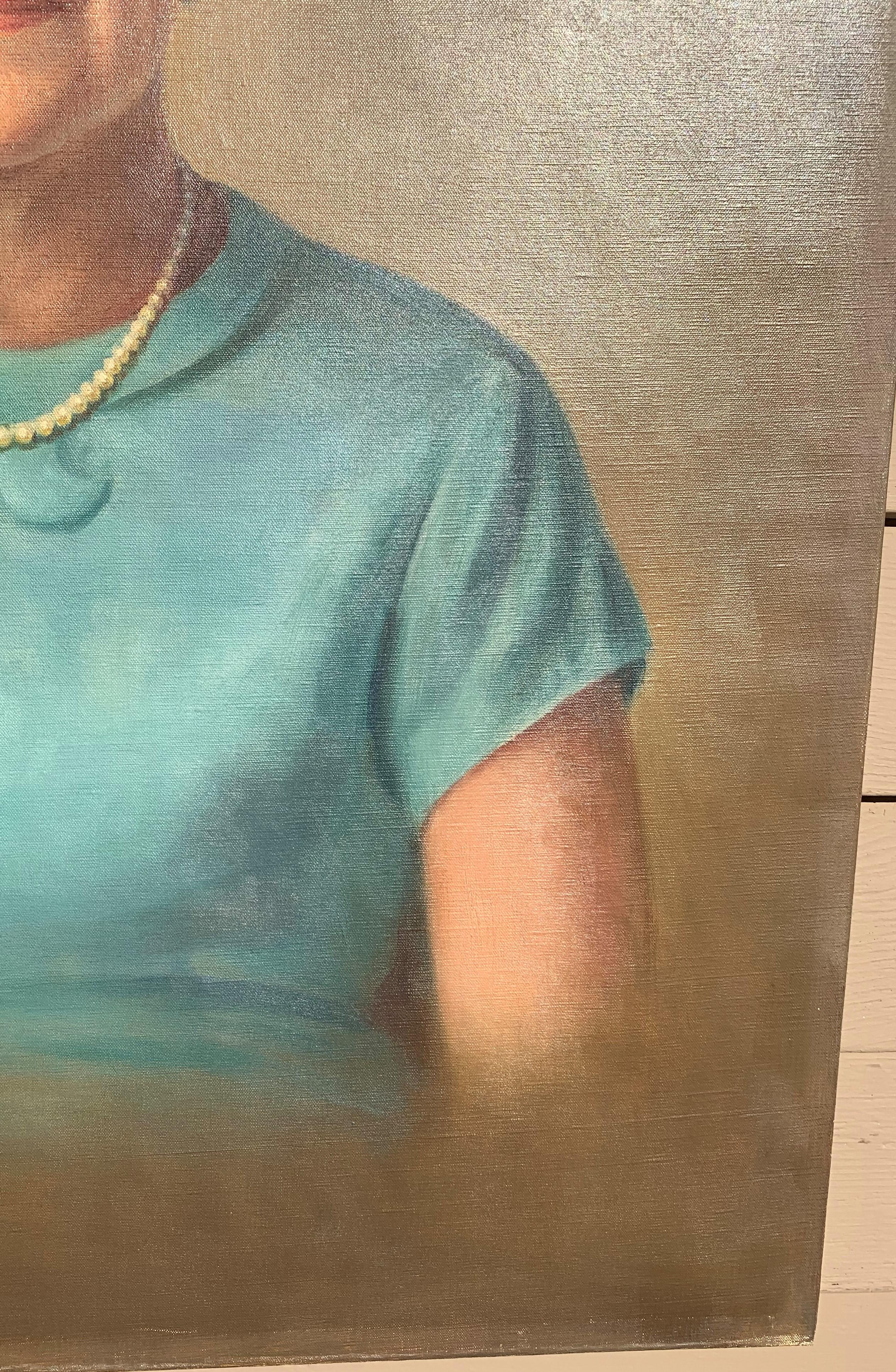L'artiste américain Jacob Binder (1887-1984), peinture à l'huile, portrait, 1969 en vente 5
