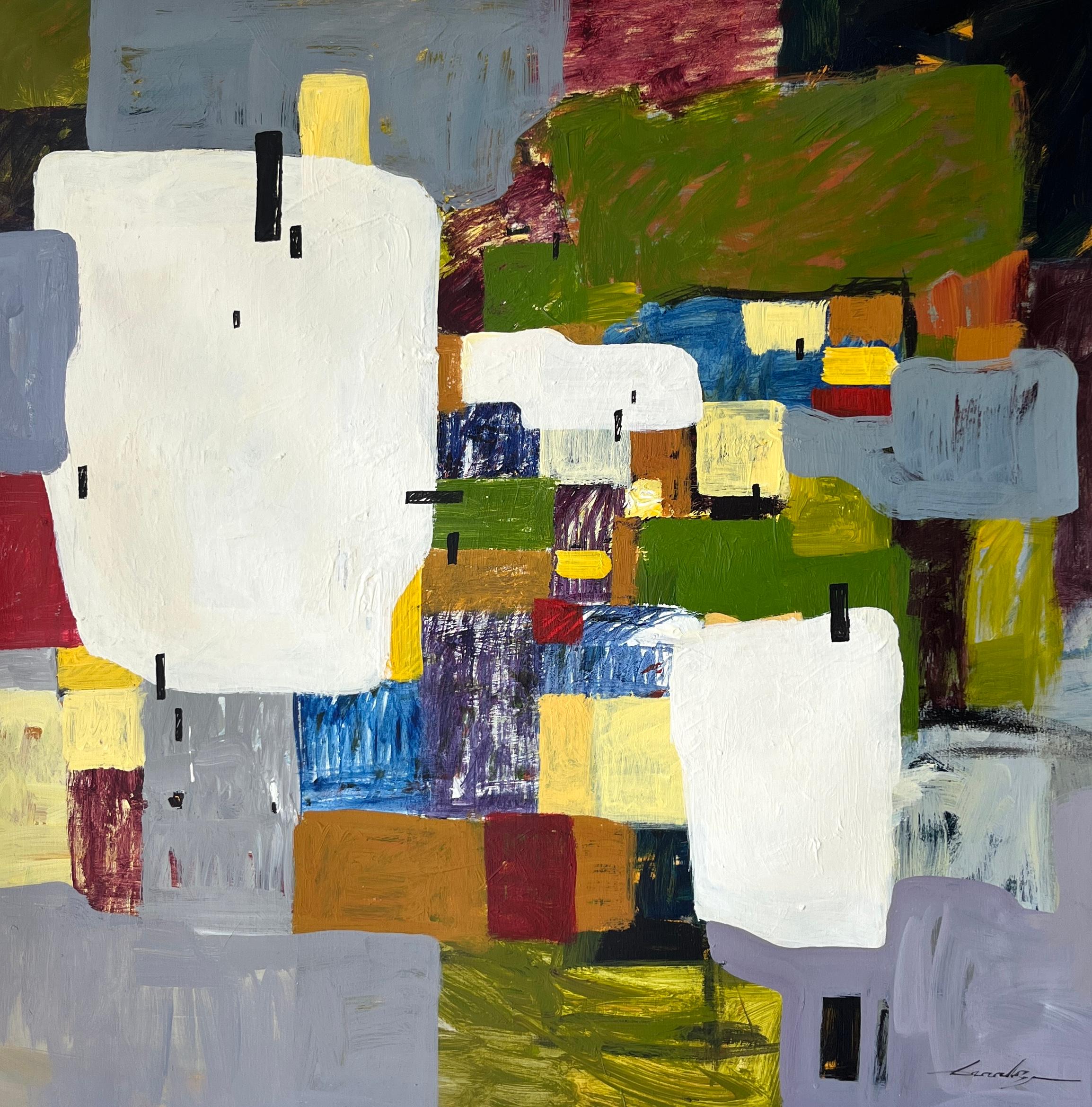 Abstract Painting de Jacob Burda  - "Entre los momentos"