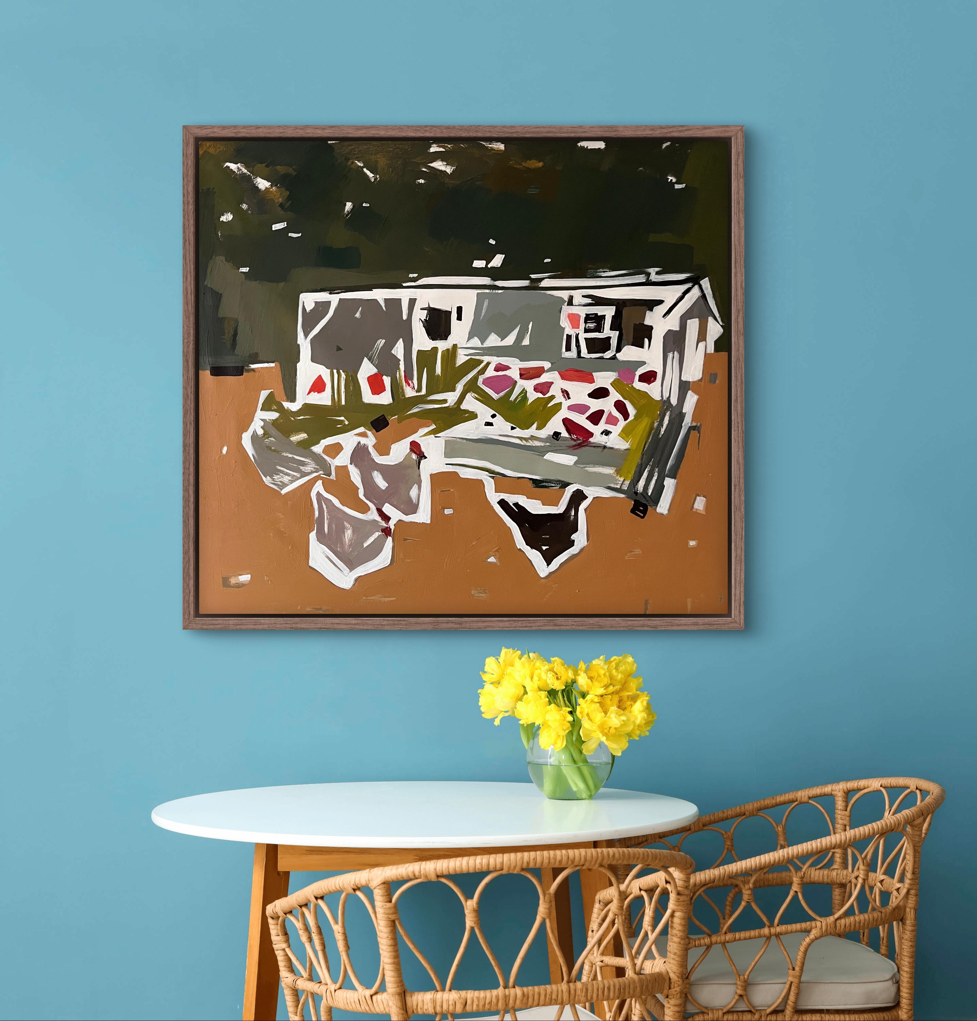 Flowerbed - Abstract Painting by Jacob Burda 