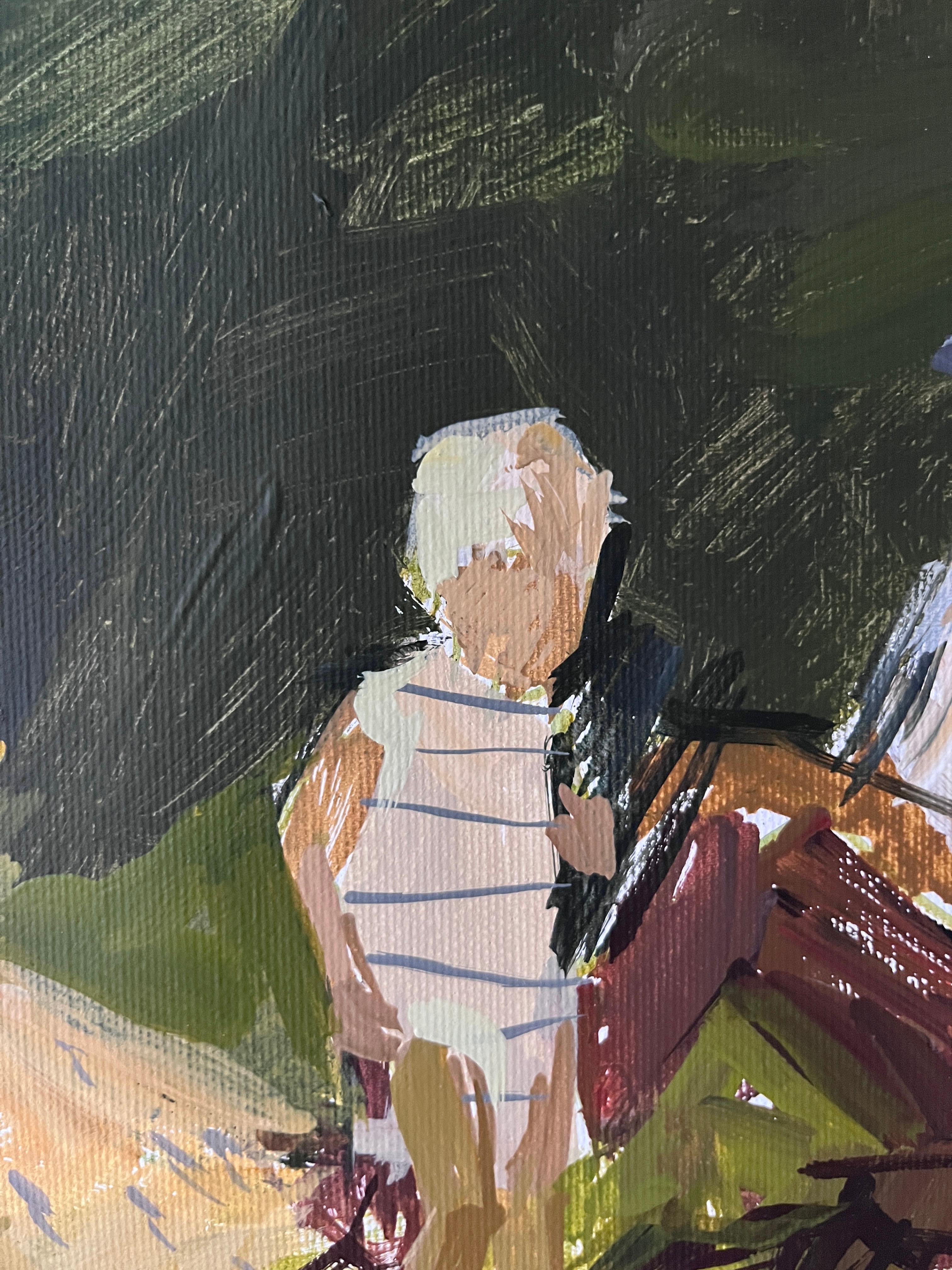 Dans l'étreinte du Greene & Greene - Contemporain Painting par Jacob Burda 