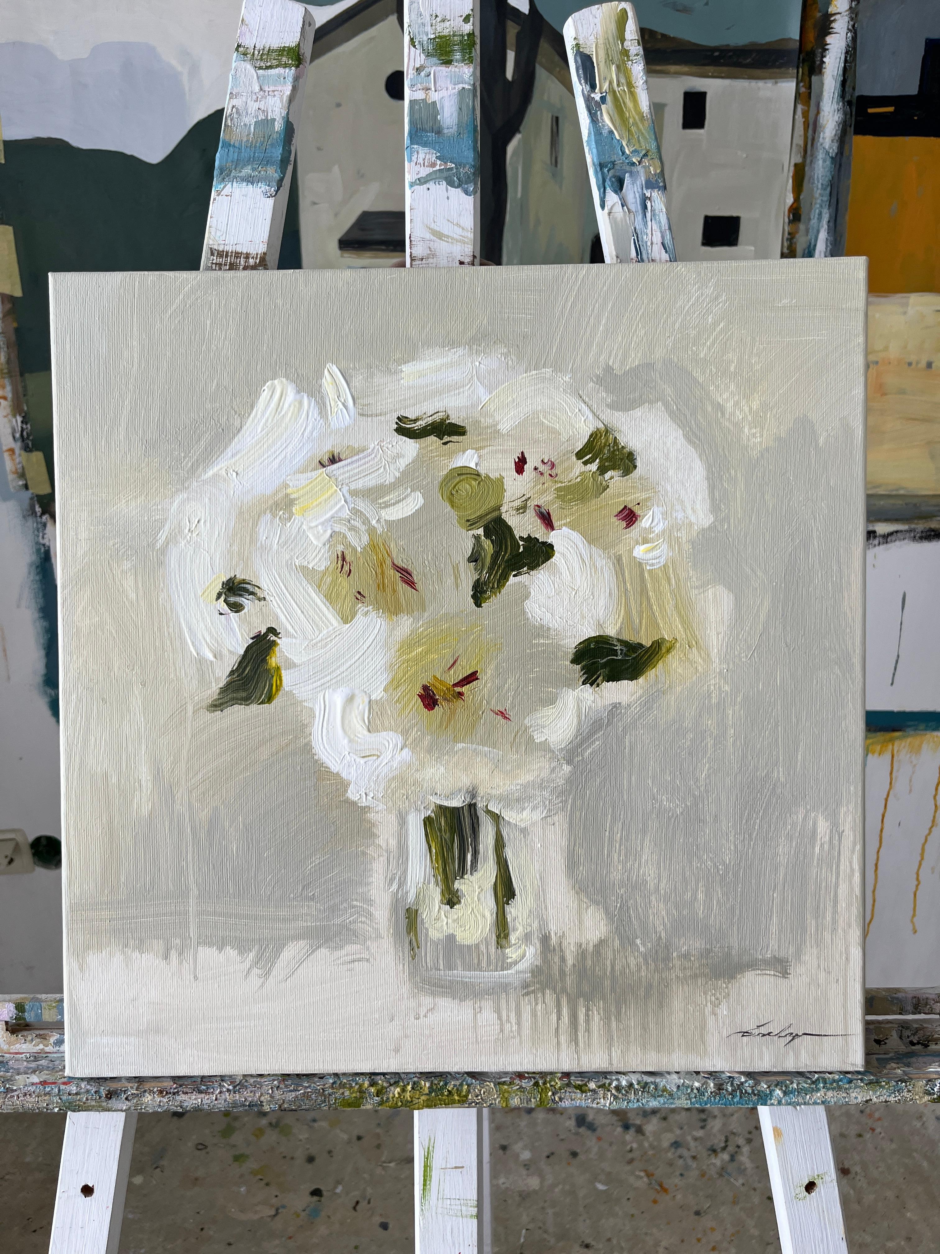 Peonies - Painting by Jacob Burda 
