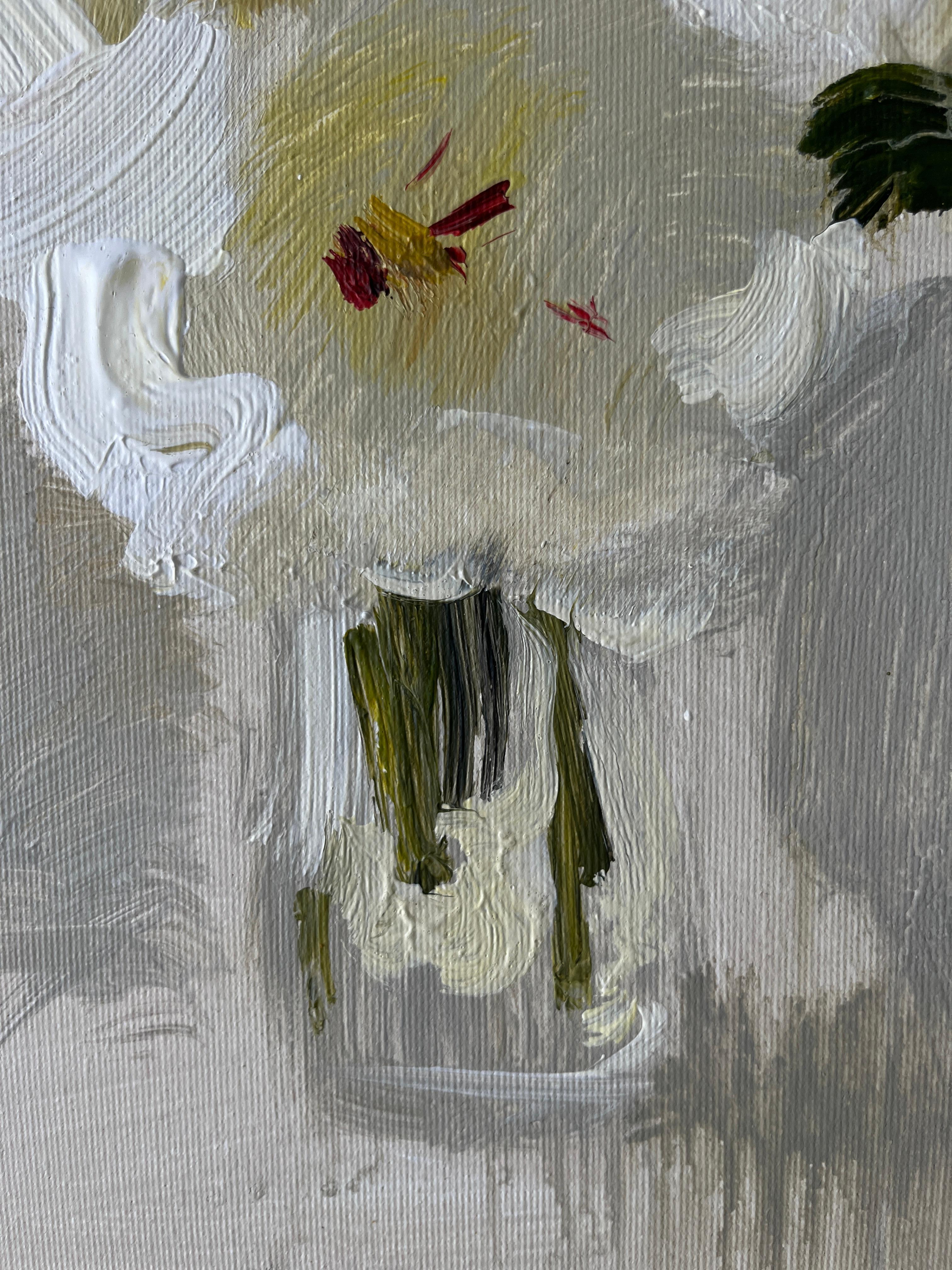 Peonies - Contemporary Painting by Jacob Burda 