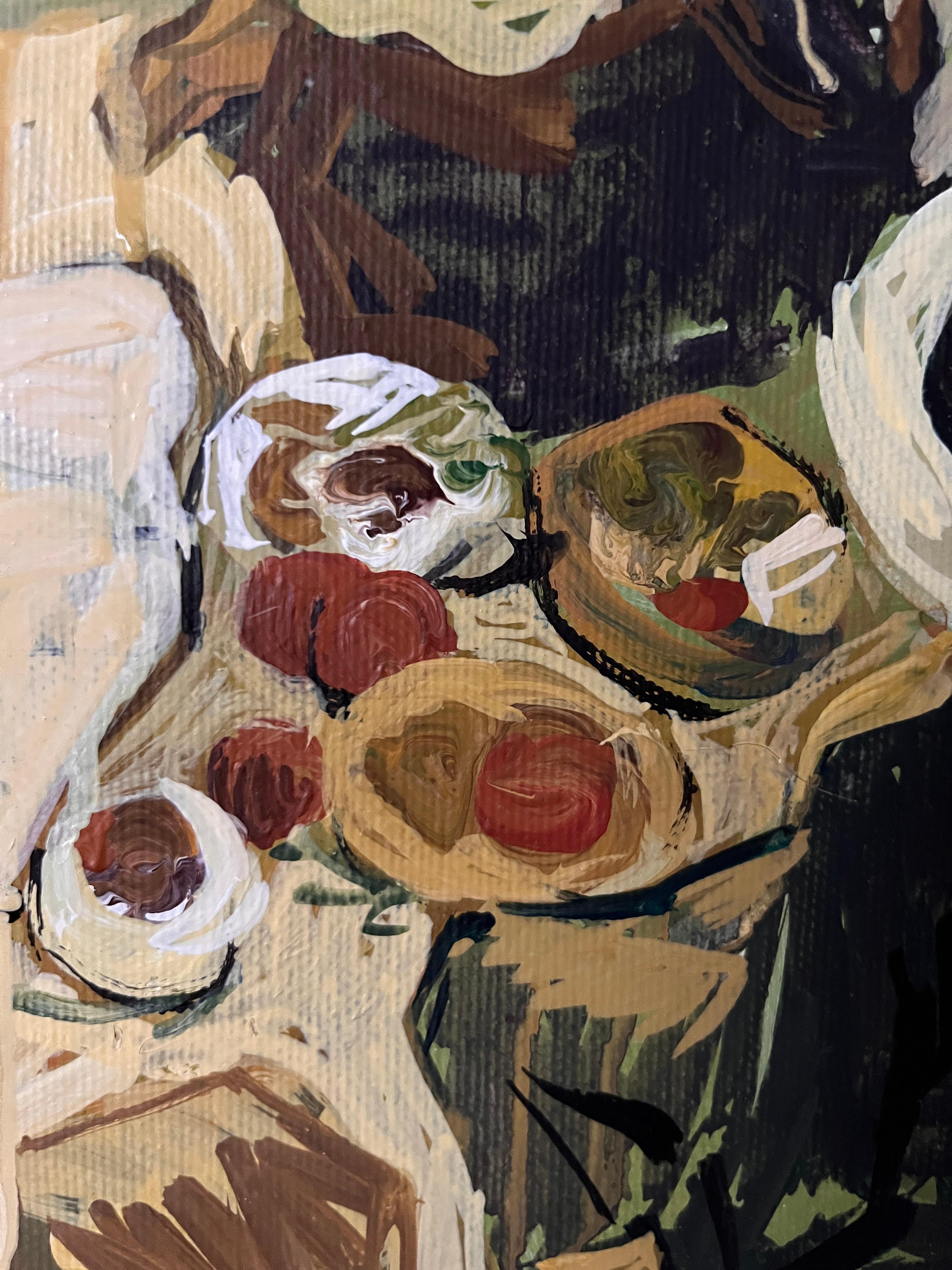 Picnic in the Green Valley (Zeitgenössisch), Painting, von Jacob Burda 