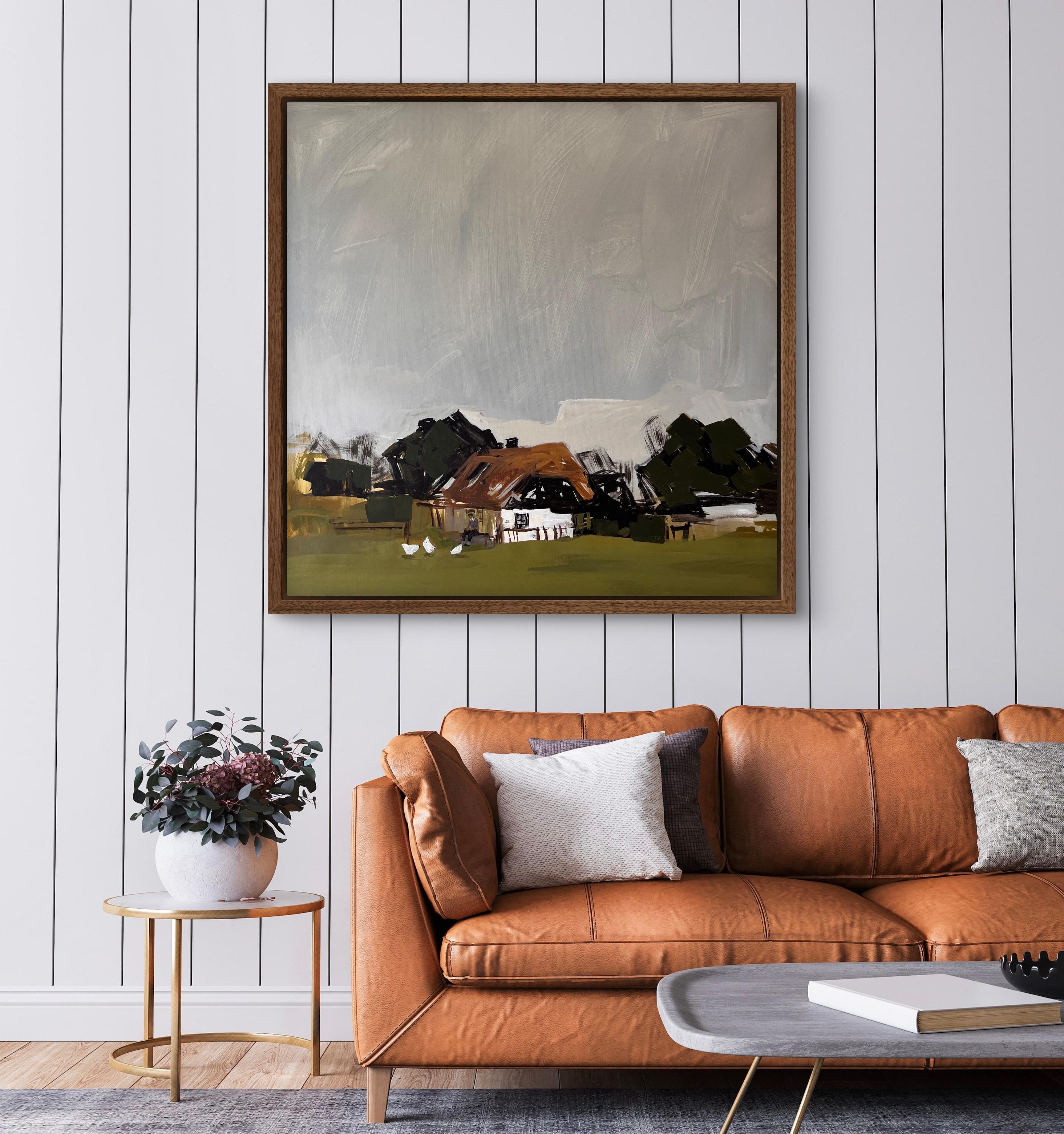 Quiet Evening - Abstract Painting by Jacob Burda 