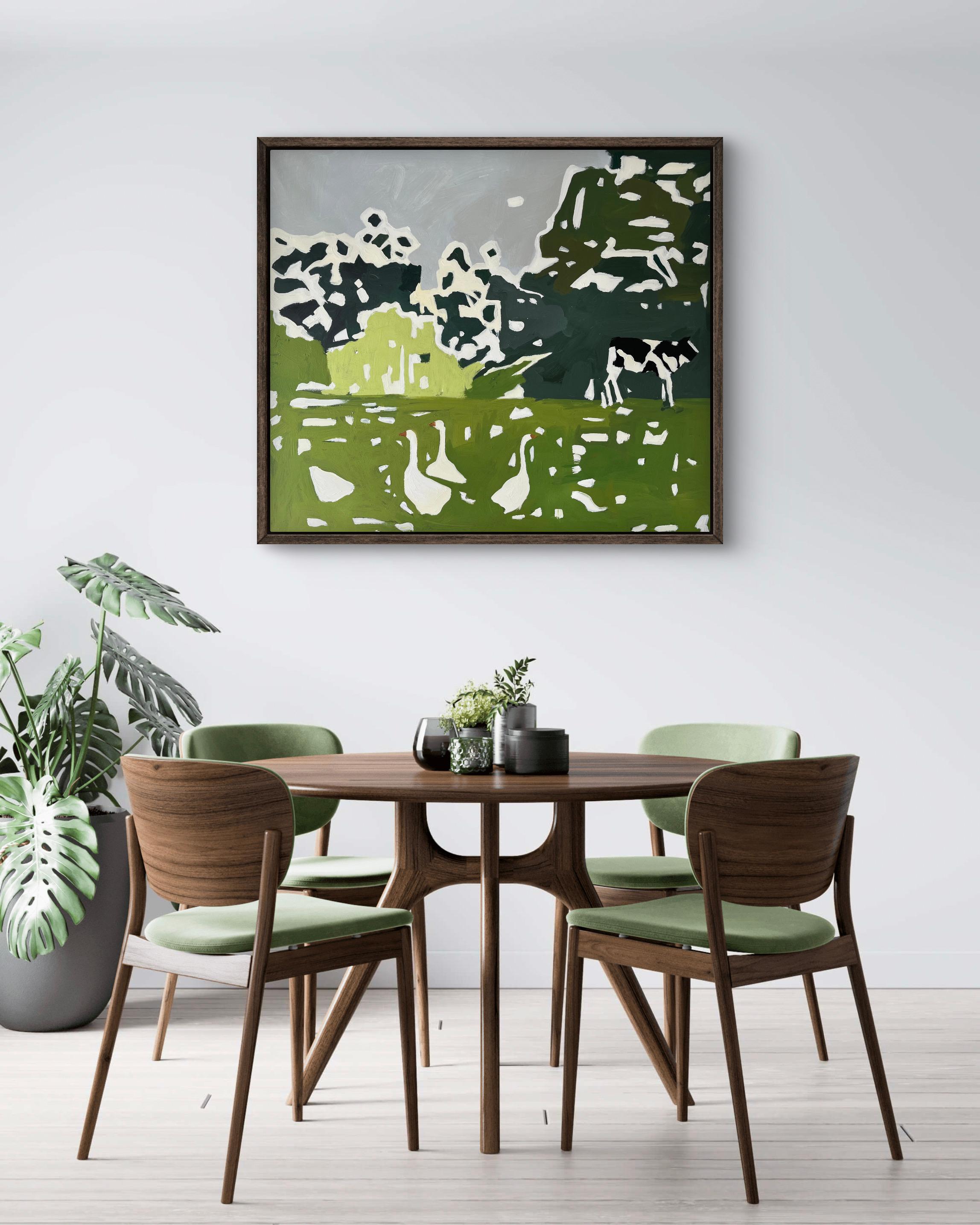 Rural Motif - Painting by Jacob Burda 