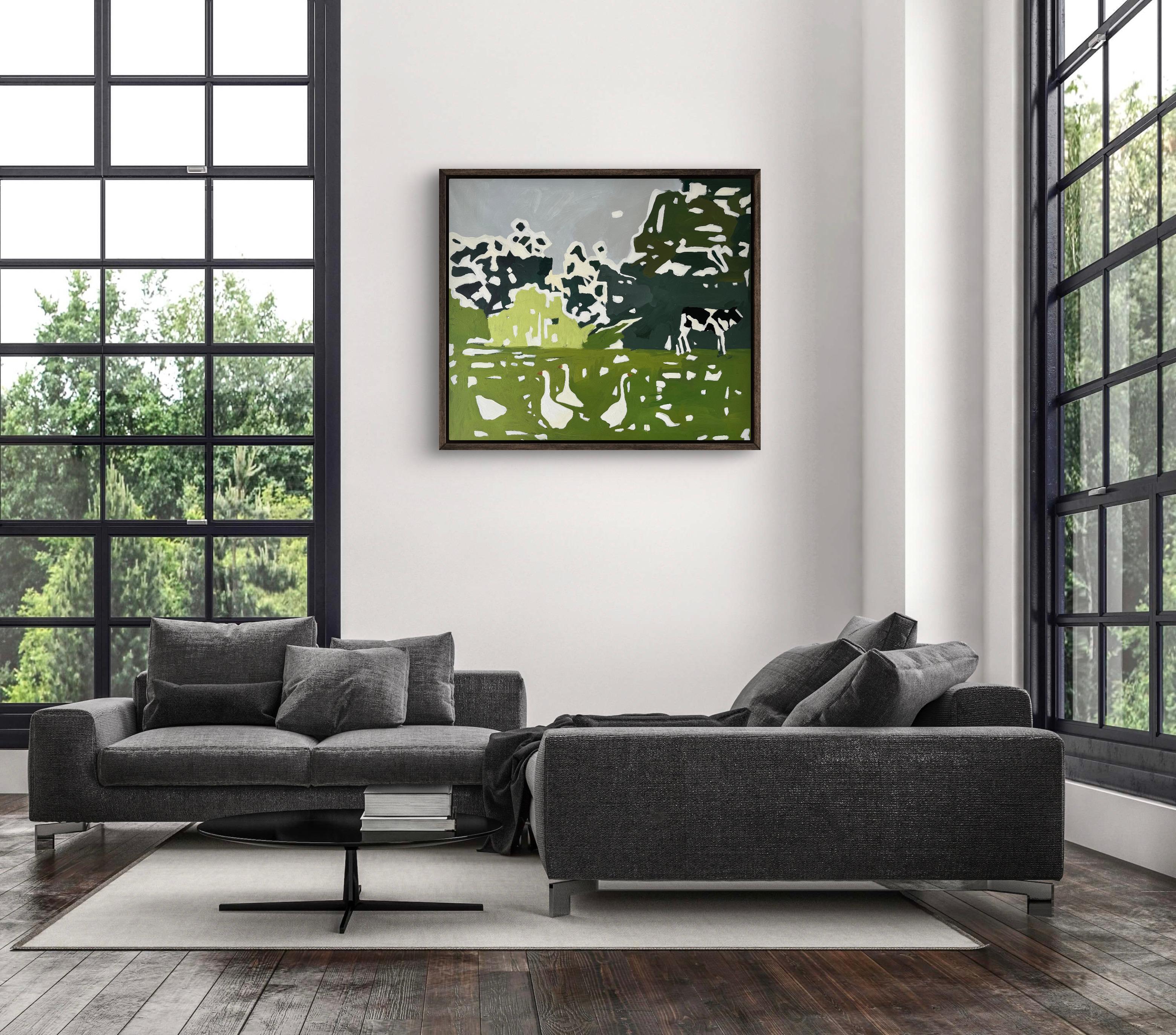 Rural Motif - Abstract Painting by Jacob Burda 
